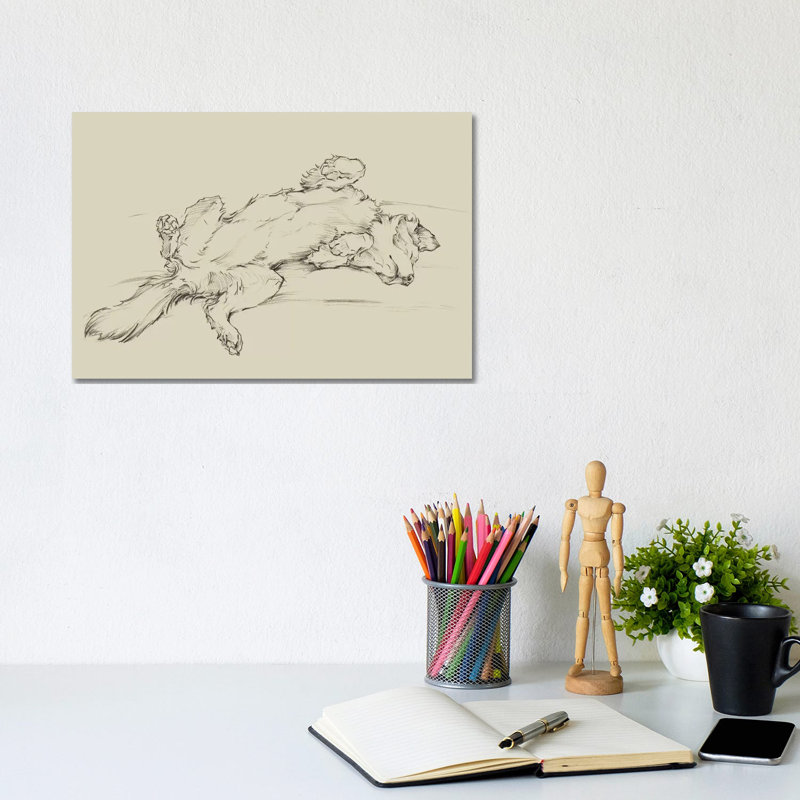 Dog Tired III by Ethan Harper - Wrapped Canvas Print, 20.32 cm H x 30.48 cm W