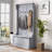 38" 3-In-1 Entryway Hall Tree With Storage Bench, Coat Rack With Four Hooks And Shoe Storage-1318395476