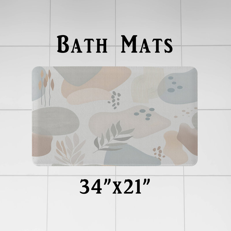 Rideau de douche abstrait Krijn, H 93 po x l 70 po