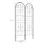 Almine Set of 2 Metal Garden Trellis for Climbing Plants, 50 x 180cm