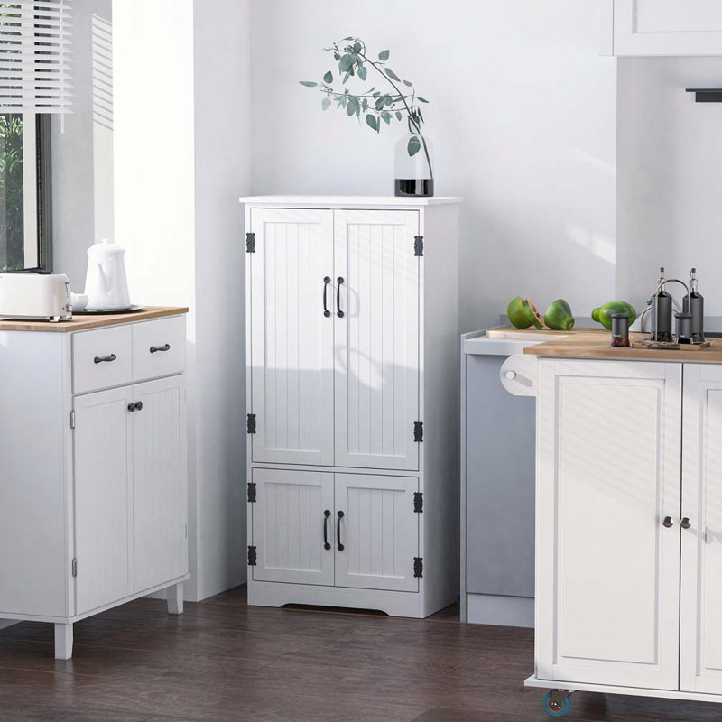 Cadbury 48.5'' Kitchen Pantry, White
