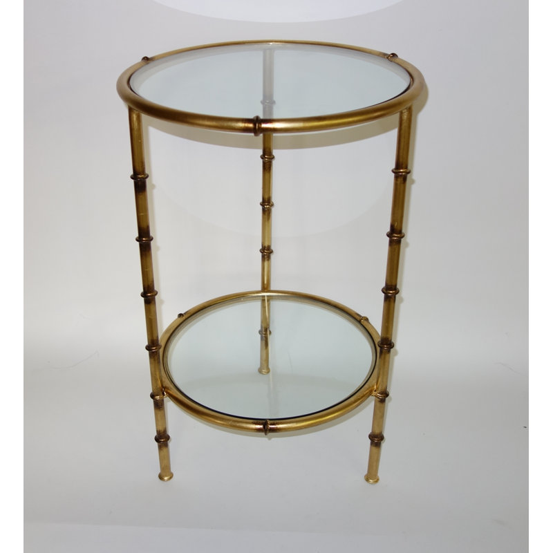 Roseann Glass Top End Table