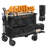 Foldable Double Decker Wagon, 400L Collapsible Wagon Cart with All-Terrain