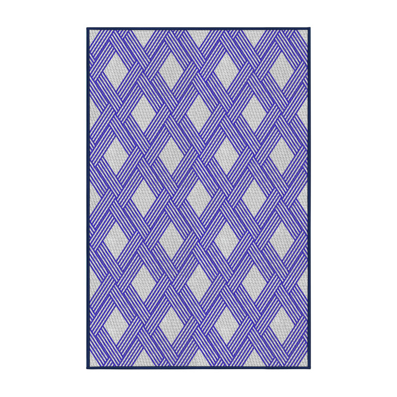 Geometric Indoor Rug, Rectangle 5' x 8'