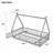 Tent-shaped Floor Bed, with Guardrails