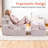 Single Sofa, Armless Floor Sofa with Ottoman, Corduroy Upholstered Foam Sofa With For Living Room and Bed Room, No Assembly Required-512323228