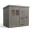 Total Sheds 11ft x 6ft Composite Pent Garden Shed - Single Door - With Windows - EPDM Rubber Roof - UK Manufactured