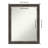Bark Rustic Char Narrow Bathroom Vanity Non-Beveled Wall Mirror-682504880