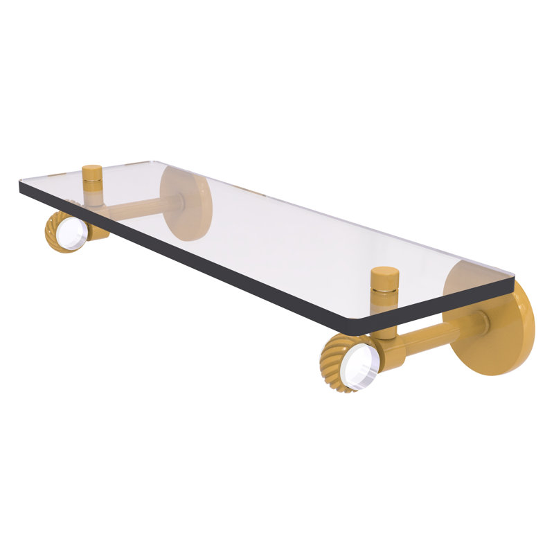 Tablette flottante Clearview, H 3,3 po x l 16 po x P 5,65 po, Or espagnol