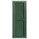 Straight Top Open Louvre Shutters Pair