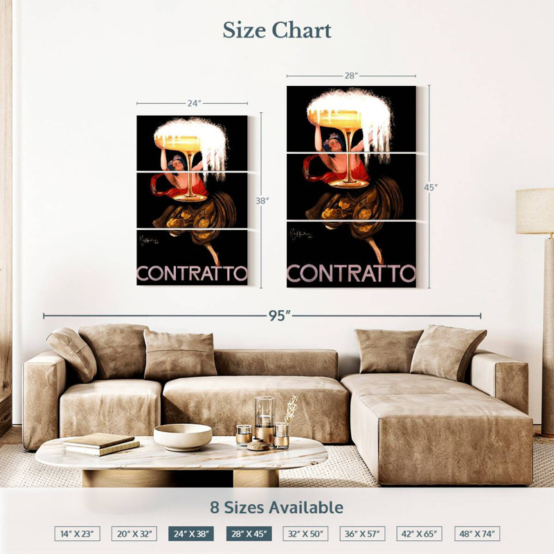 Yarlin Contratto Advertisement For Liquor, 45" H x 28" W
