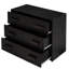 Lit mezzanine simple avec tablette et armoire - et structure de rangement efficace-136171056