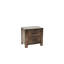 Armoire de chambre à coucher moderne en bois avec 2 tiroirs - tiroir de chevet avec rangement contemporain