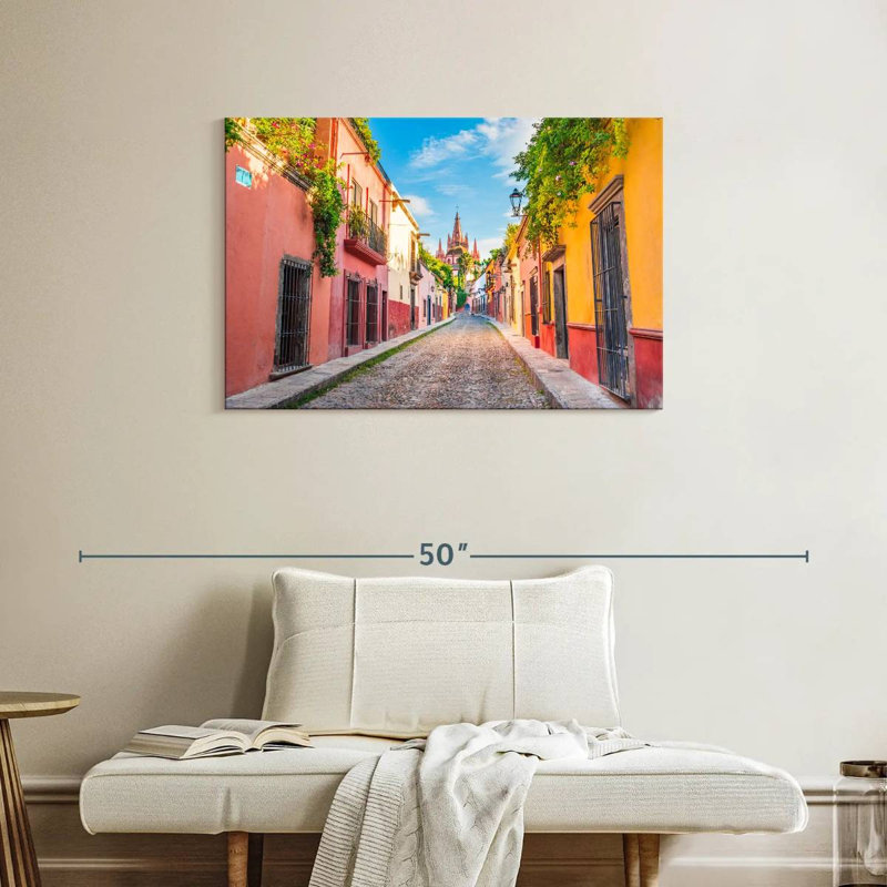 Harpa Quaint San Miguel Street, 24" H x 36" W