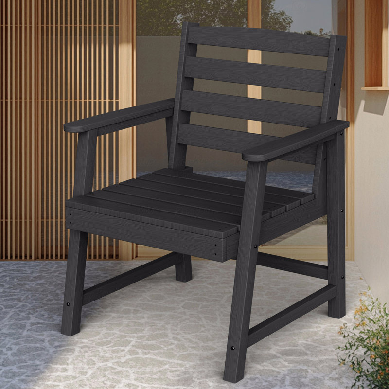Chaise de patio pour l'extérieur, Noir
