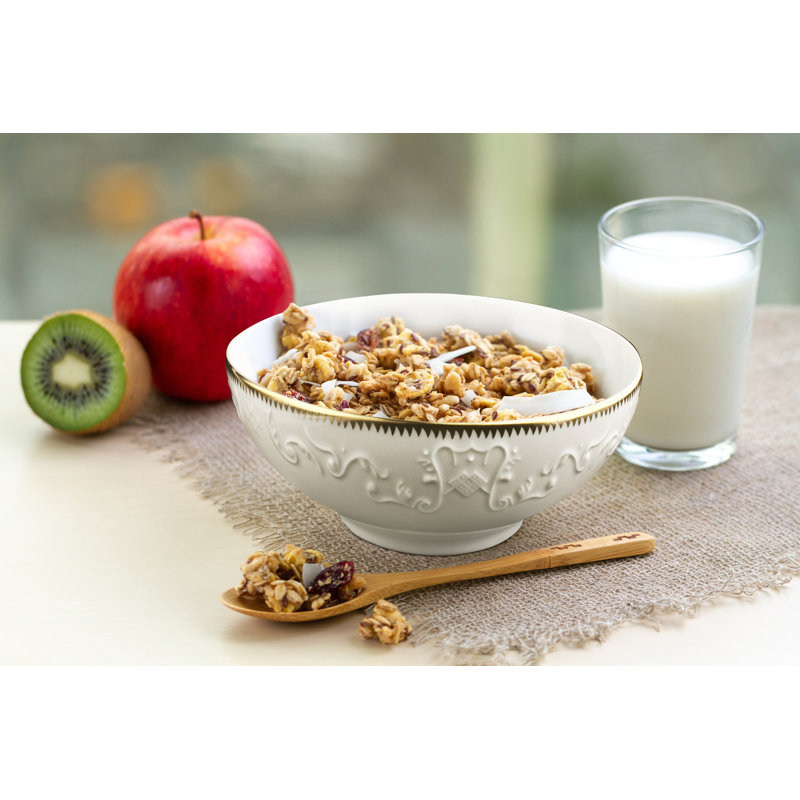 Simply Anna Porcelain Cereal Bowl, Gold