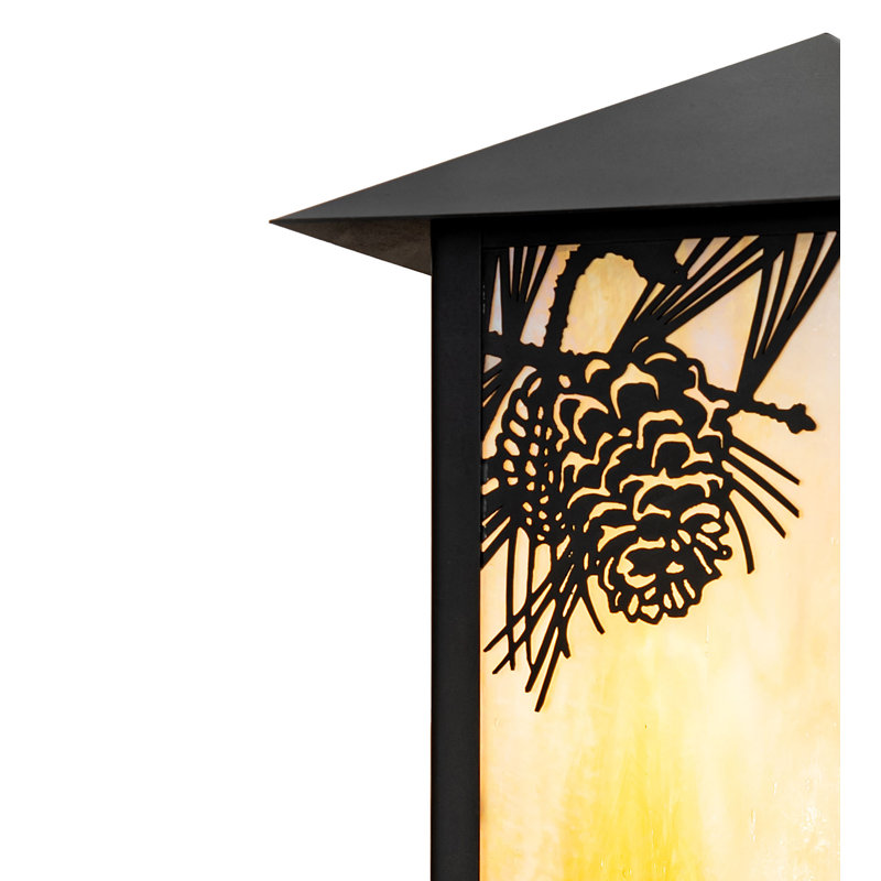 6.5" Wide Seneca Winter Pine Wall Sconce