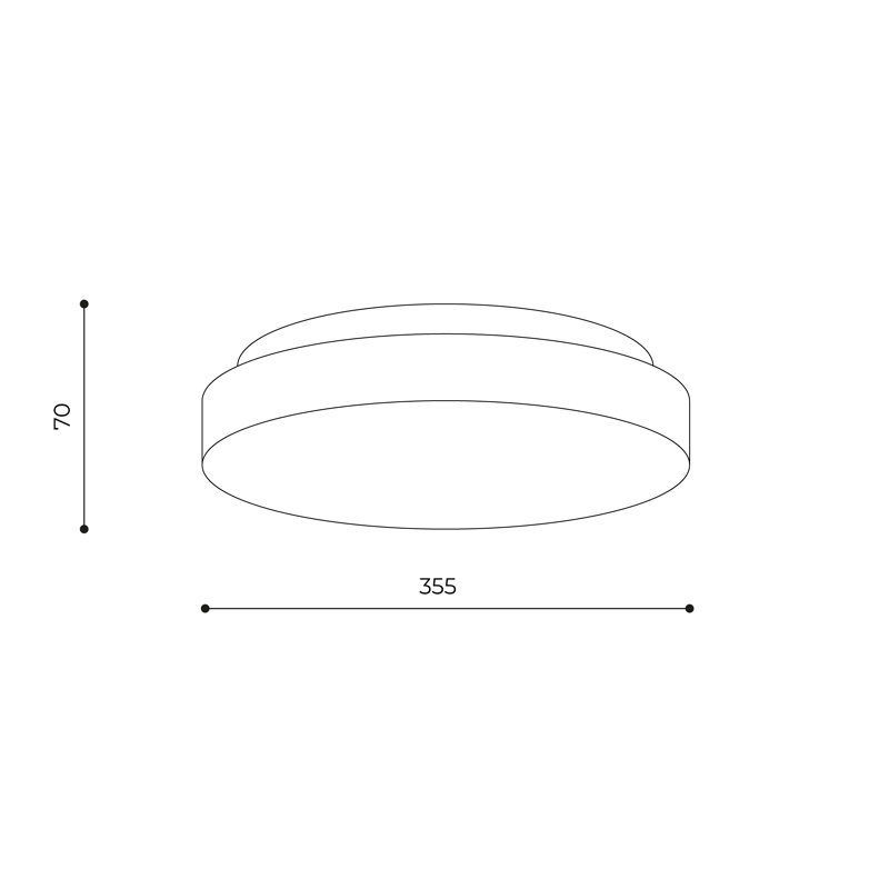 Colombes Glass Flush Mount
