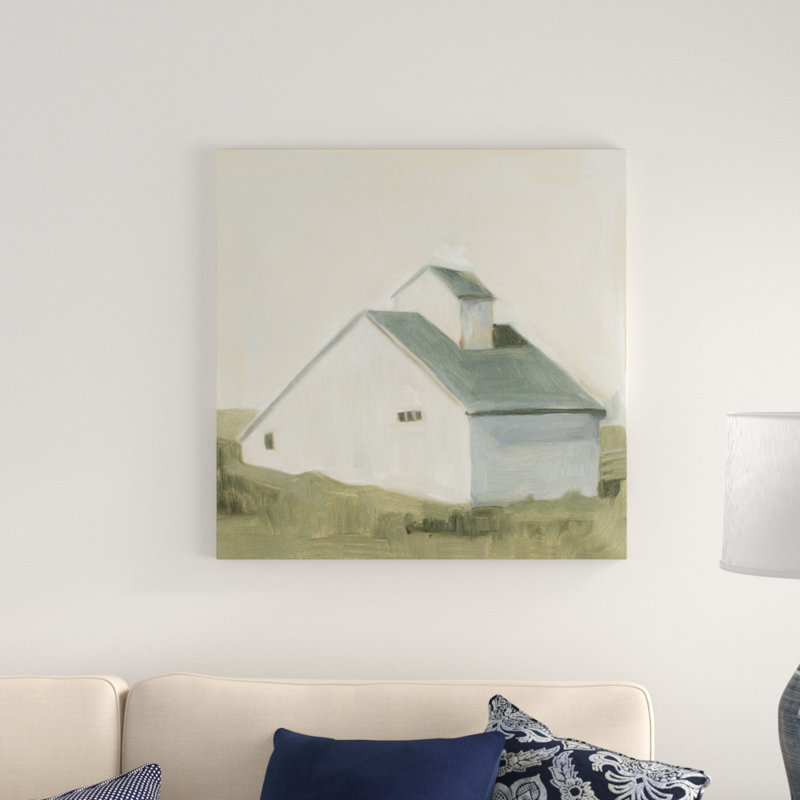 Serene Barn I by Emma Scarvey - Wrapped Canvas Painting, 76cm H x 76cm W