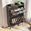 Armoire de rangement pour chaussures 20 paires avec 2 tiroirs et tablettes réglables-360221098