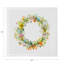Wreath Flowers Hemstitch 22" Linen/Cotton Napkin