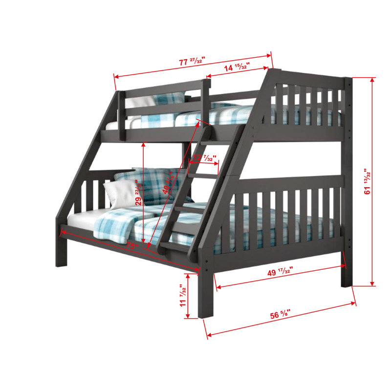 Dubbo Standard Bunk Bed by Harriet Bee, Twin Over Full