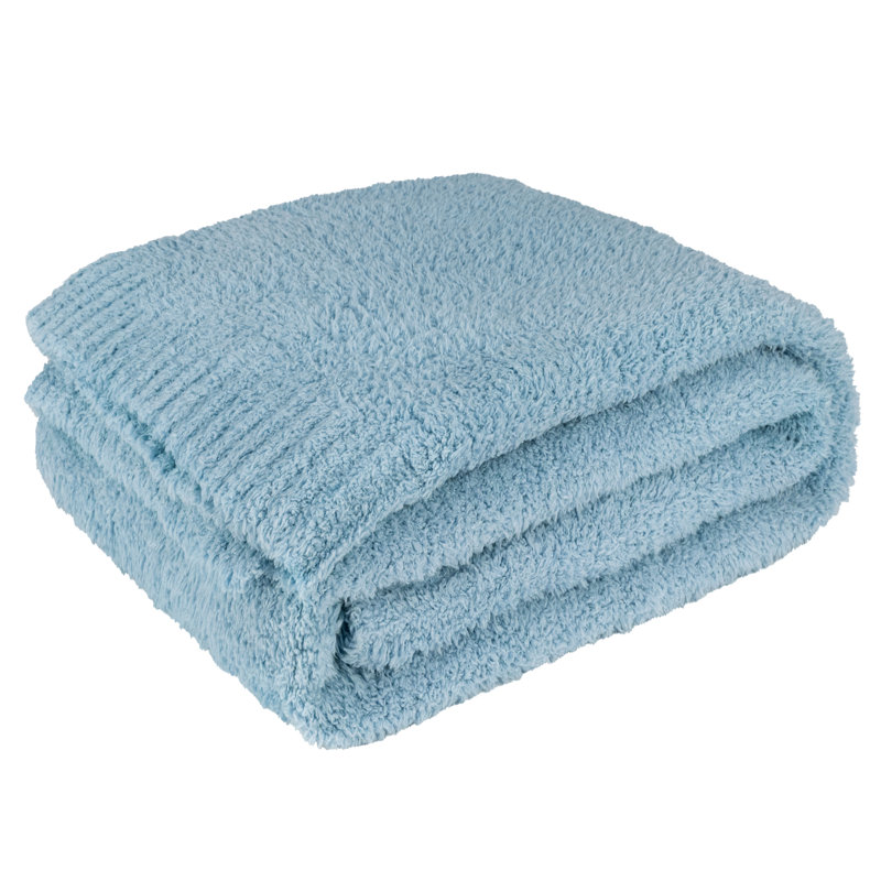 Throw Blanket, Solid Color, Twin, Light Blue