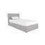 Lit plateforme tapissier capitonné à profil bas avec rangement Houchins-391569069-337335089