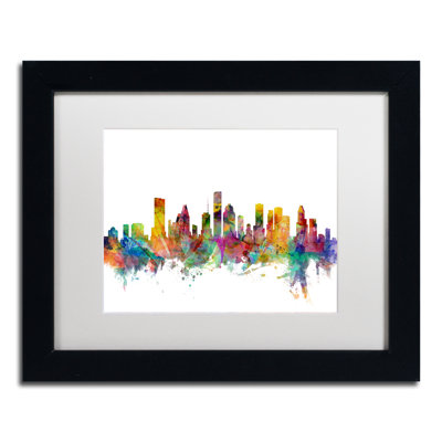 « houston texas », impression encadrée