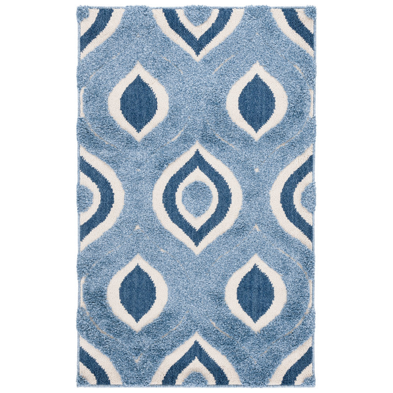 Florida Shag Performance Geometric Rug, Rectangle 3'3" x 5'3"