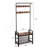 Coat Rack, Hall Tree With Shoe Bench For Entryway, Entryway Bench With Coat Rack, 4-In-1, With 9 Removable Hooks, A Hanging Rod, 15 X 28 X 71 Inches, Rustic Brown And Black-1212352699