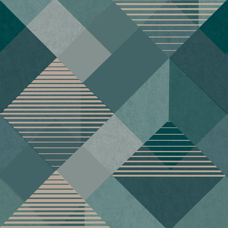 Superfresco Easy Kaleidoscope Geometric Wallpaper, Green