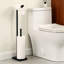 Porte-papier hygiénique autoportant avec réserve pour salle de bain avec base lestée KES 29 po KES-100969017