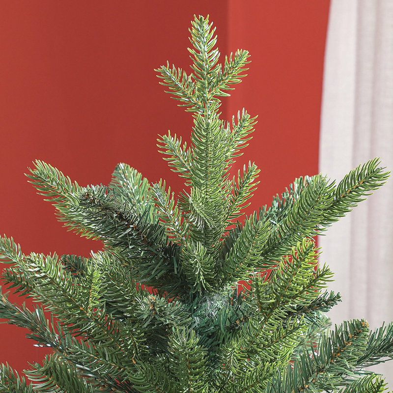 Arbre de Noël artificiel 6 pi avec 1821 pointes, support en métal pliable, assemblage facile, arbre de Noël articulé