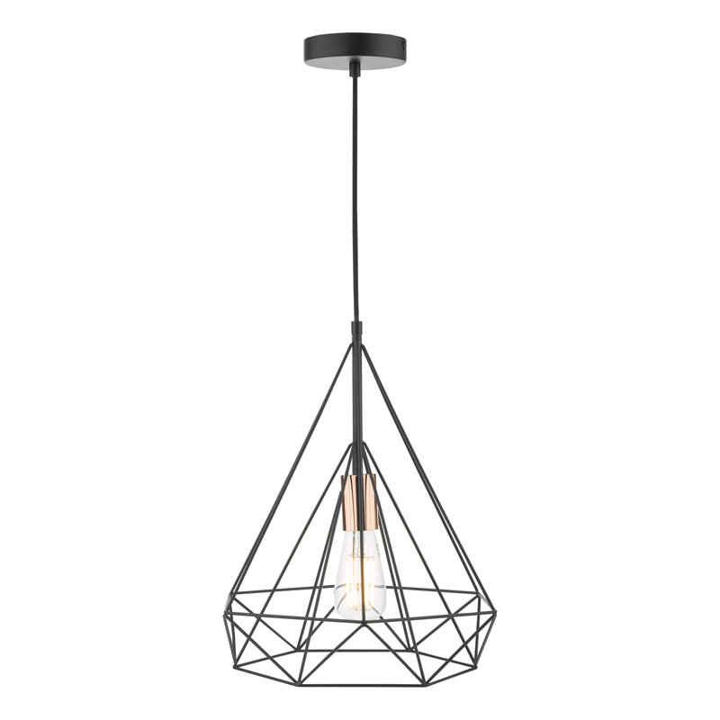 Malaya 1 - Light Geometric Pendant, Black
