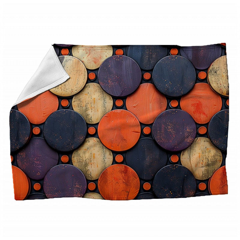 Geometric Throw Blanket, 60" x 80"