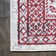 Boho Cottage Medallion Red/Ivory Rug