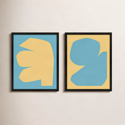 Rashard "Blue Study" 2-Piece Print Set