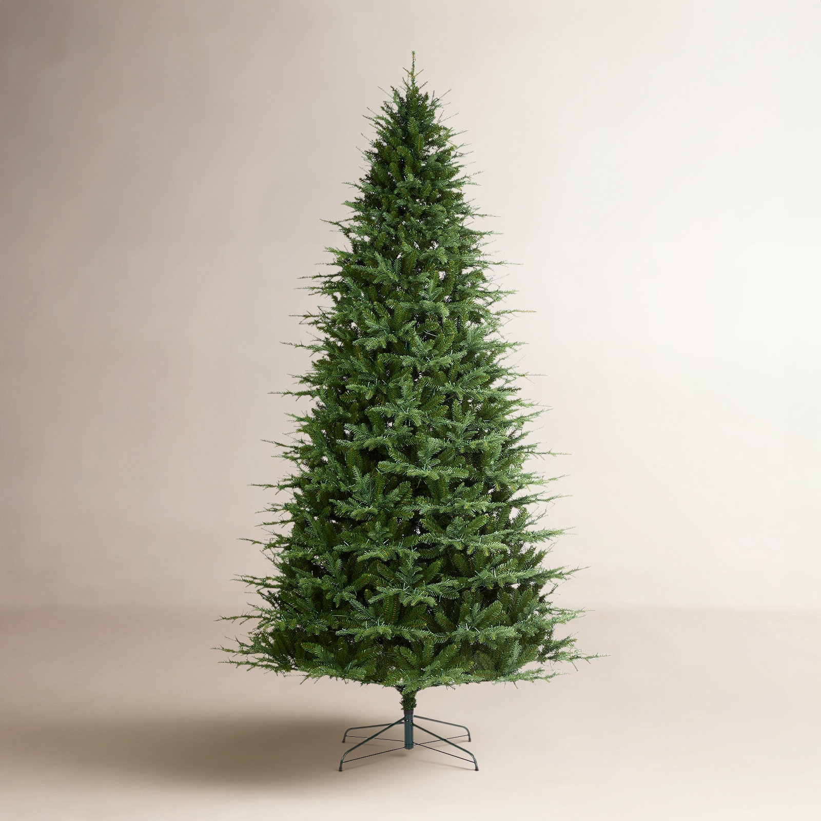 Leilonie Pre-Lit Green Full Fir Artificial Christmas Tree with Lights, 9' H