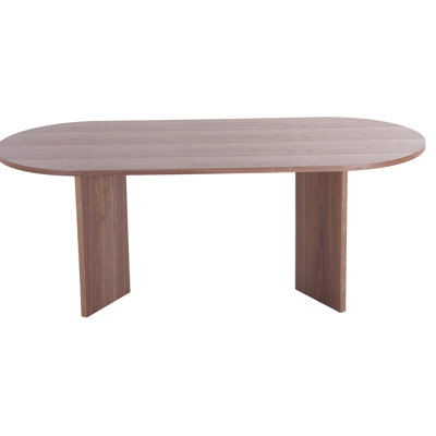 Walnut Study Table - Ideal For Small Spaces, Mid Century Sophistication Dining In Color For Narrow
