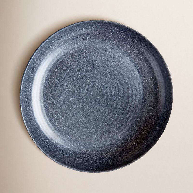 Brooklyn Melamine Dinner Plate, Charcoal