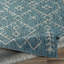 Tapis d'intérieur / extérieur oriental sarcelle / kaki Hongming-909030873
