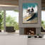 «Dog On A Wave» par Svetlana Aleynikova, art mural sur toile-1137267606