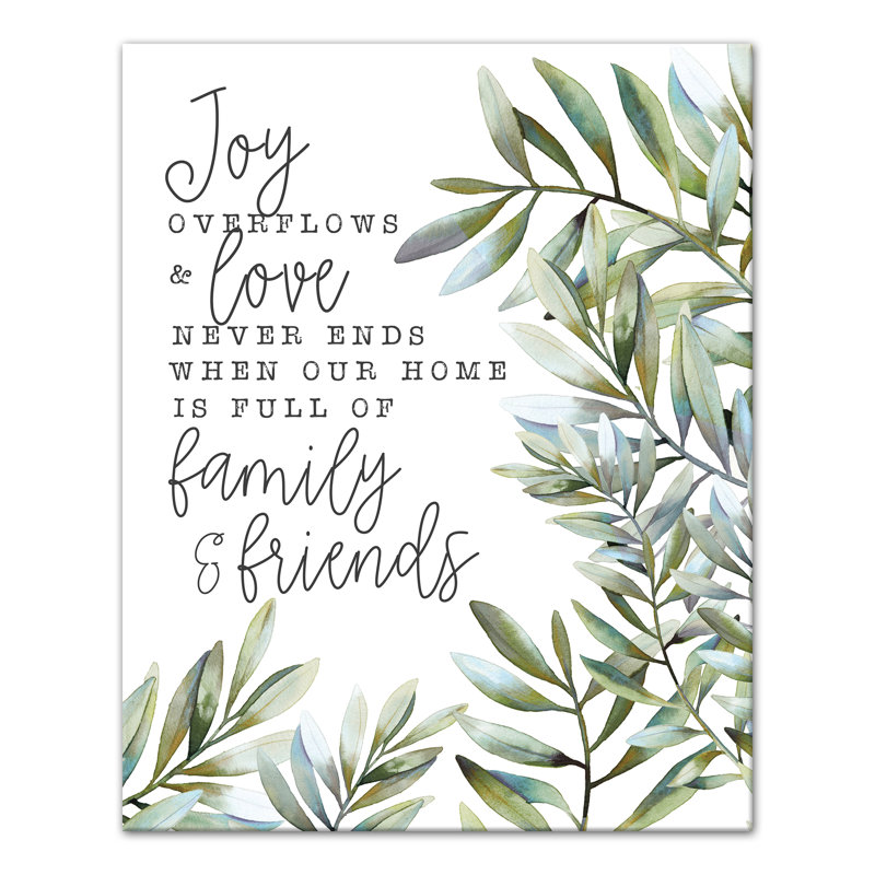 " Joy Overflows "