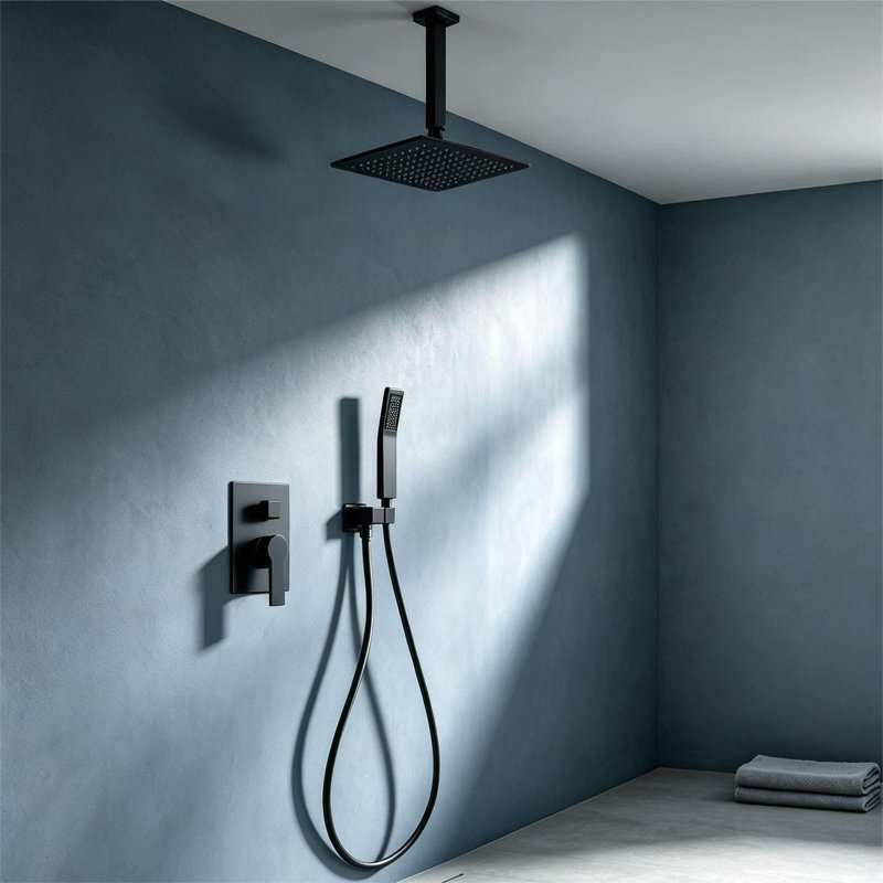 Système de douche à pluie de 10 pouces avec pomme de douche à main Topcraft