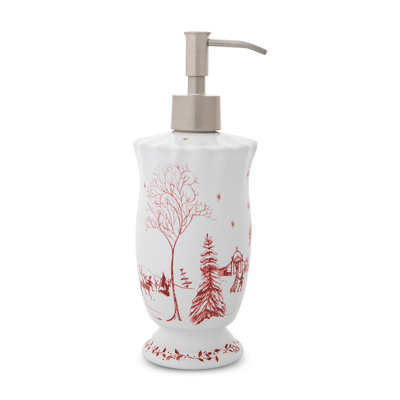 Country Estate Winter Frolic Ruby Soap/Lotion/Hand Sanitizer Dispenser -  Juliska, CEV04/73