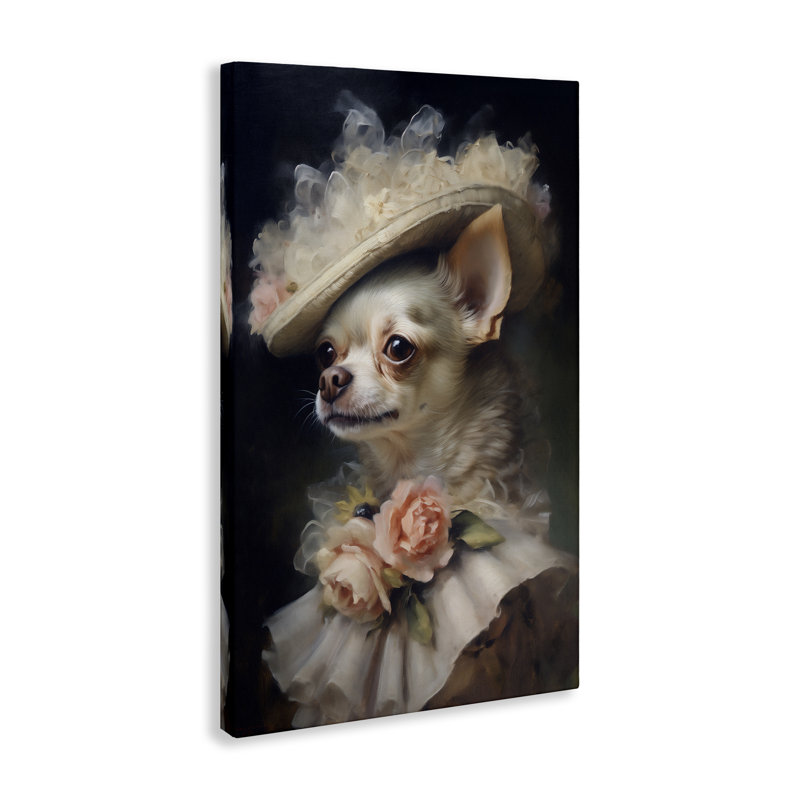 Toile de chihuahua classique, design par Wumples, H 45 po x l 30 po