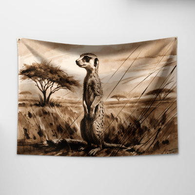 Tapisserie murale Wildlife Suricate
