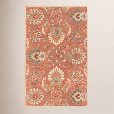 Aaron Terracotta Orange Hand-Tufted Wool Rug