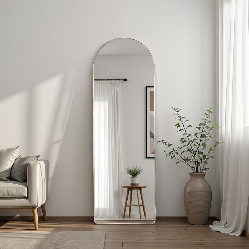 Miroir de plancher Feria, Or rose